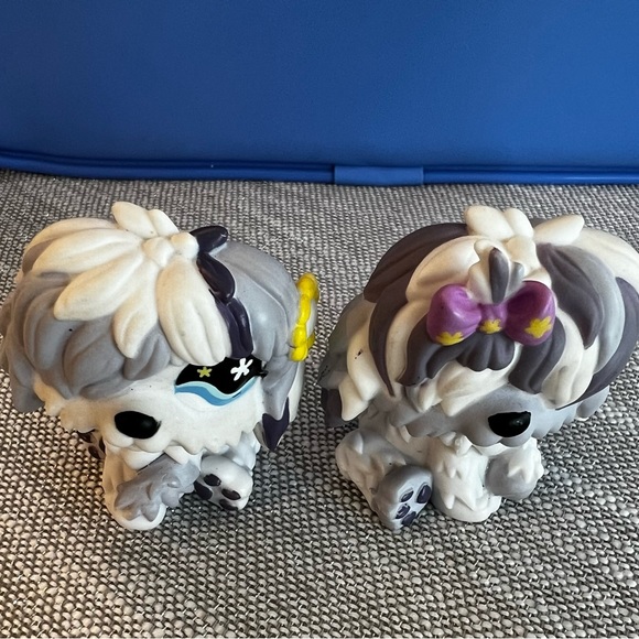 AUTHENTIC Littlest Pet Shop #465 #466 Shaggy Sheepdog Dog White 2007 Hasbro LPS - Picture 5 of 10